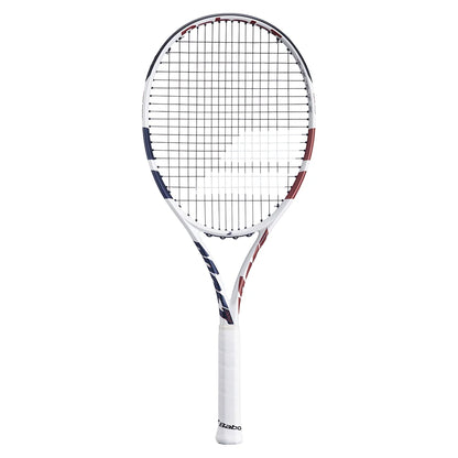 Boost Drive Prestrung Tennis Racquet White and Blue Racquets Babolat