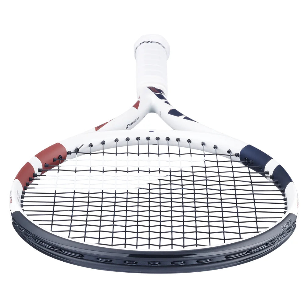Boost Drive Prestrung Tennis Racquet White and Blue Racquets Babolat