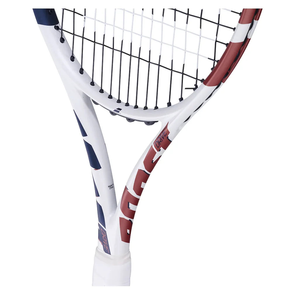 Boost Drive Prestrung Tennis Racquet White and Blue Racquets Babolat
