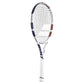 Boost Drive Prestrung Tennis Racquet White and Blue Racquets Babolat