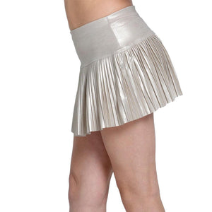 Girls` All Matte Pleated Tennis Skort Champagne Apparel Lucky In Love