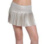 Girls` All Matte Pleated Tennis Skort Champagne Apparel Lucky In Love