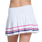 Girls` Berry Smocked Tennis Skort White Apparel Lucky In Love