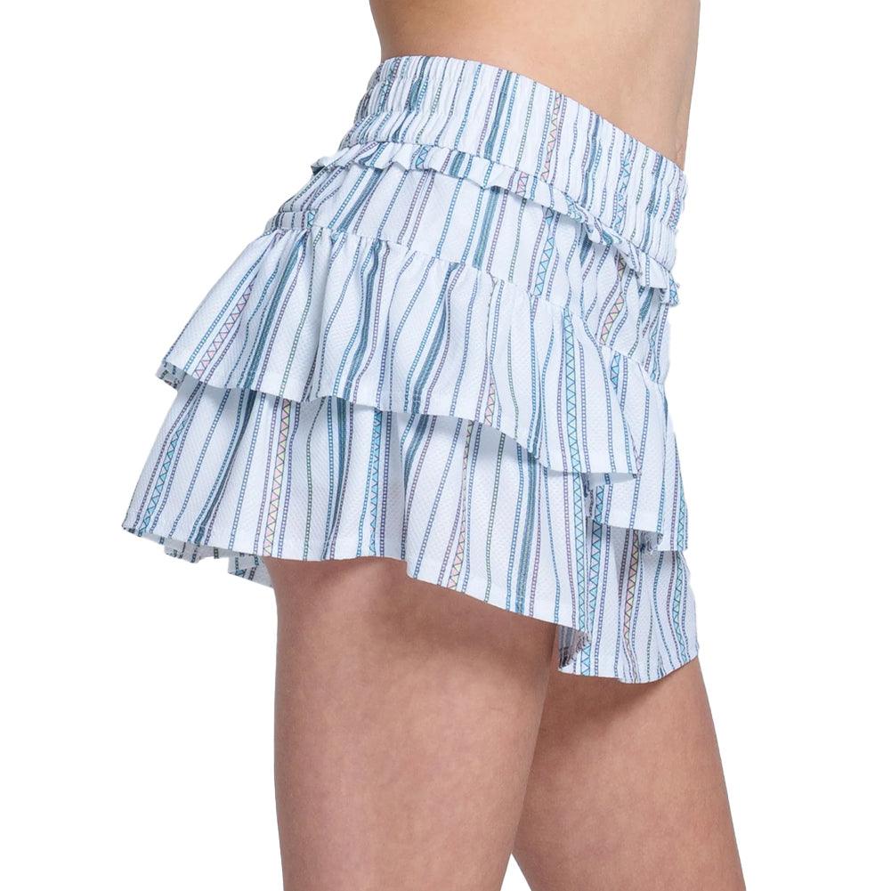 Girls` Club Tennis Skort with Pocket White Apparel Lucky In Love