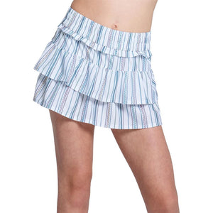 Girls` Club Tennis Skort with Pocket White Apparel Lucky In Love