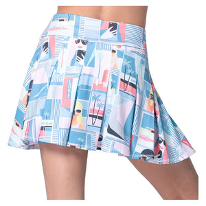 Girls' Linen Nouveau Tennis Skort Periwinkle Apparel Lucky In Love