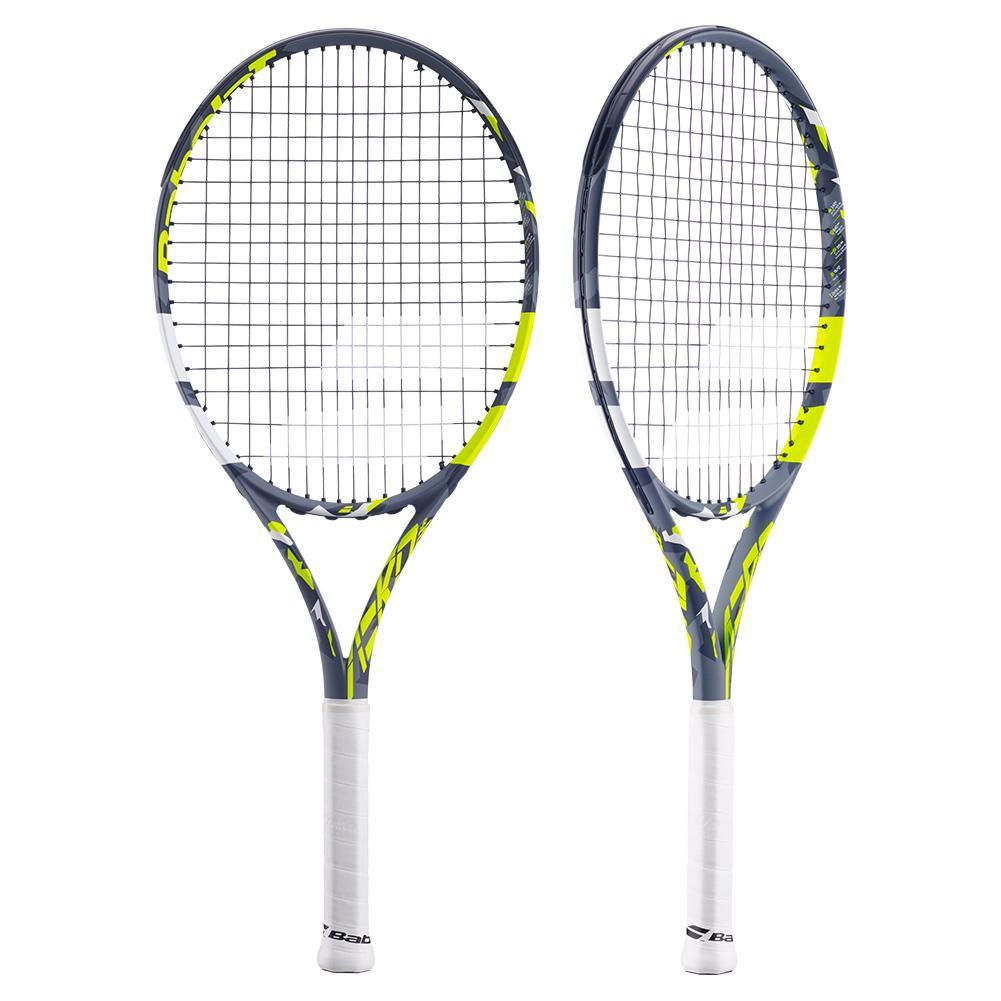 Aero Junior 26 Prestrung Tennis Racquet Grey and Yellow Babolat