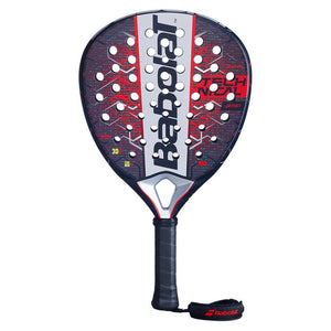 Technical Veron 2.5 Padel Racquet Black and Red Padel Racquets Babolat