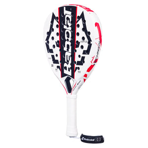 Technical Vertuo Juan Lebron 2025 Padel Racquet White and Black Padel Racquets Babolat