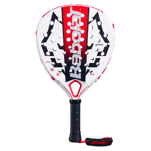 Technical Veron Juan Lebron 2025 Padel Racquet White and Red Padel Racquets Babolat