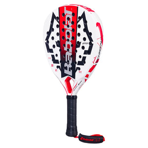 Technical Veron Juan Lebron 2025 Padel Racquet White and Red Padel Racquets Babolat