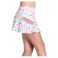 Girls` Retro Sunset Tennis Skort White Apparel Lucky In Love