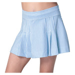 Girls' Linen Stripe Pleat Tennis Skort Periwinkle Apparel Lucky In Love