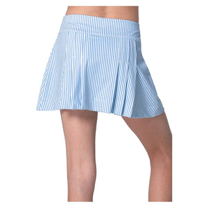 Girls' Linen Stripe Pleat Tennis Skort Periwinkle Apparel Lucky In Love