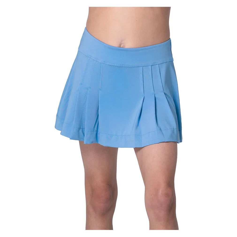 Women`s Elite Pleat Tennis Skort Periwinkle Apparel Lucky In Love