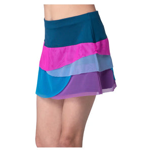 Girls` Mesh Scallop Tennis Skort Navy Apparel Lucky In Love