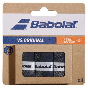 VS Original X 3 Tennis Overgrip Black and Fluo Yellow Babolat