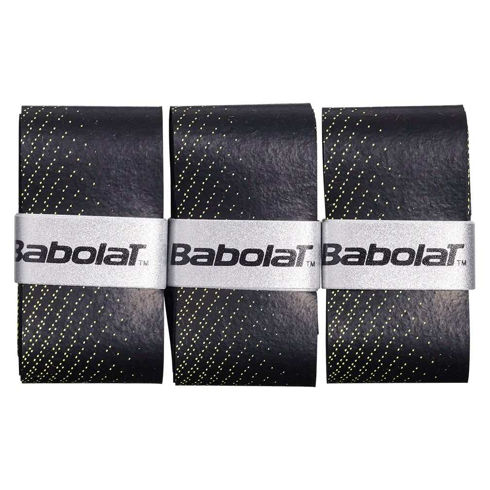 VS Original X 3 Tennis Overgrip Black and Fluo Yellow Babolat