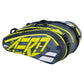 Pure Aero 12 Pack Tennis Bag Grey and Yellow Bags Babolat