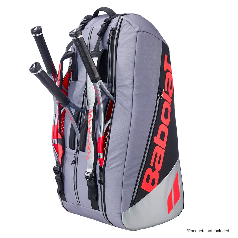 Pure Strike 9 Pack Tennis Bag Carbon Grey Bags Babolat