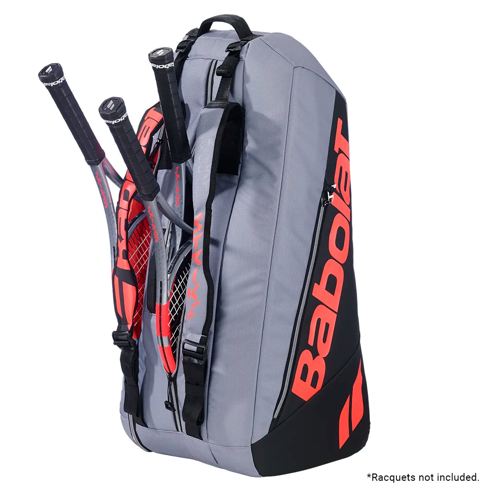 Pure Strike 6 Pack Tennis Bag Carbon Grey Bags Babolat