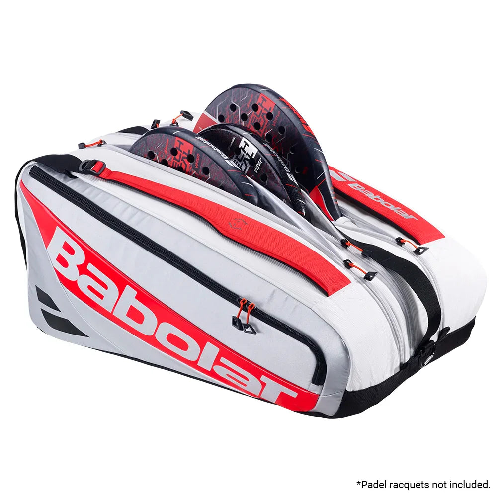 RH Pro Juan Lebron Padel Bag White and Red Bags Babolat