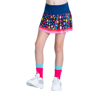Girls` Lucky Me Pleated Tennis Skort Multicolor Apparel Lucky In Love