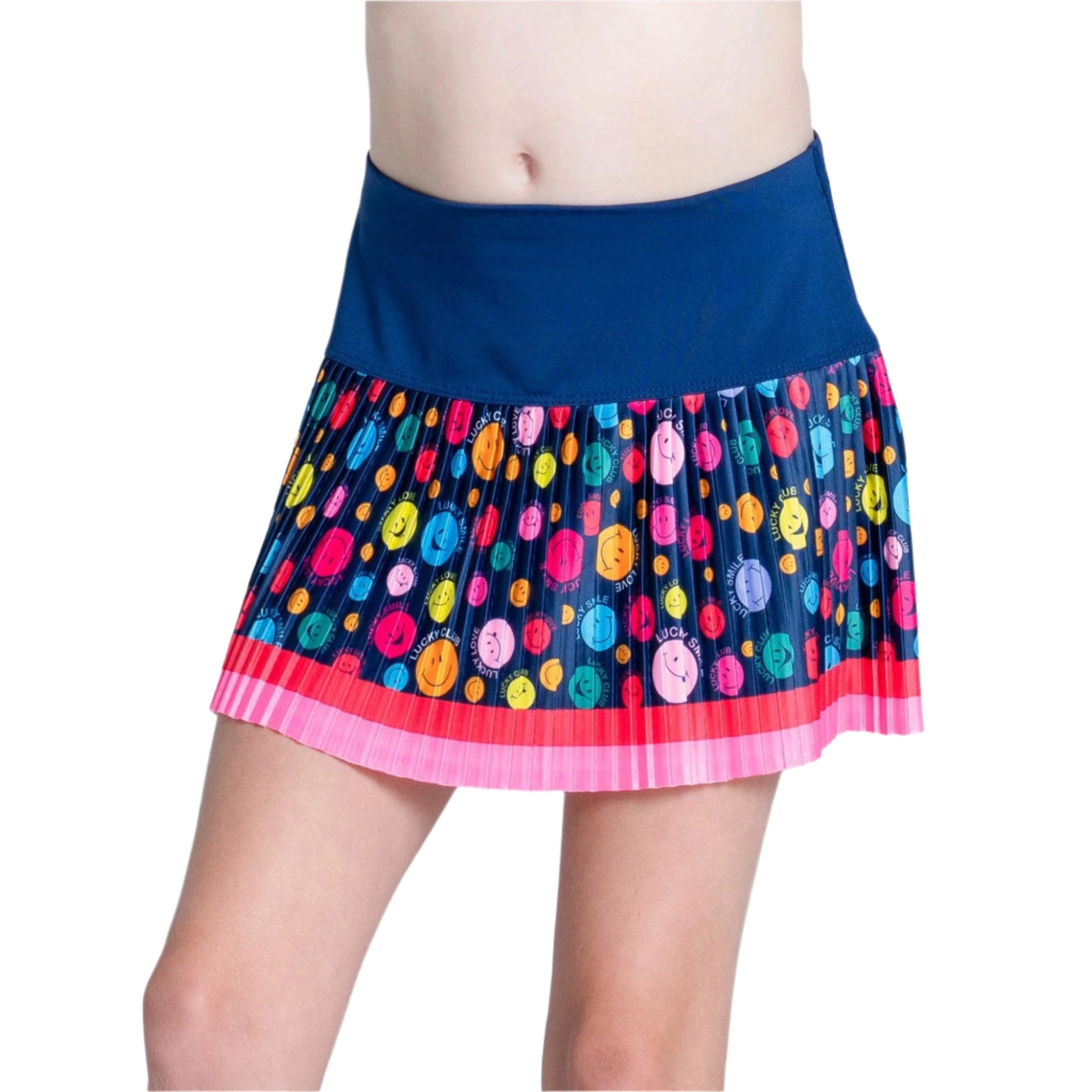 Girls` Lucky Me Pleated Tennis Skort Multicolor Apparel Lucky In Love