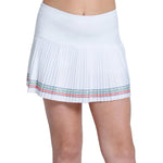 Girls` Lucky Stripe Pleated Tennis Skort White Apparel Lucky In Love