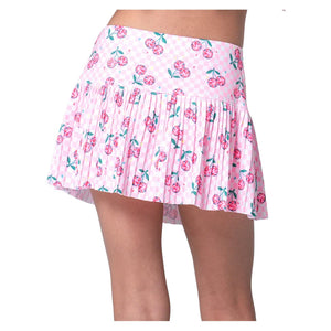 Girls` Disco Cherry Pleated Tennis Skort Mulberry Apparel Lucky In Love