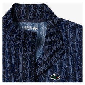 Women`s Core Performance Monogram Tennis Jacket Navy Blue and Delphinium Apparel Lacoste