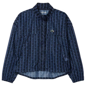Women`s Core Performance Monogram Tennis Jacket Navy Blue and Delphinium Apparel Lacoste