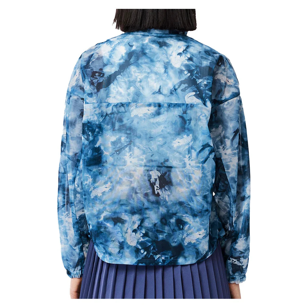 Women's Lightweight Crocodile Print Tennis Jacket Apparel Lacoste