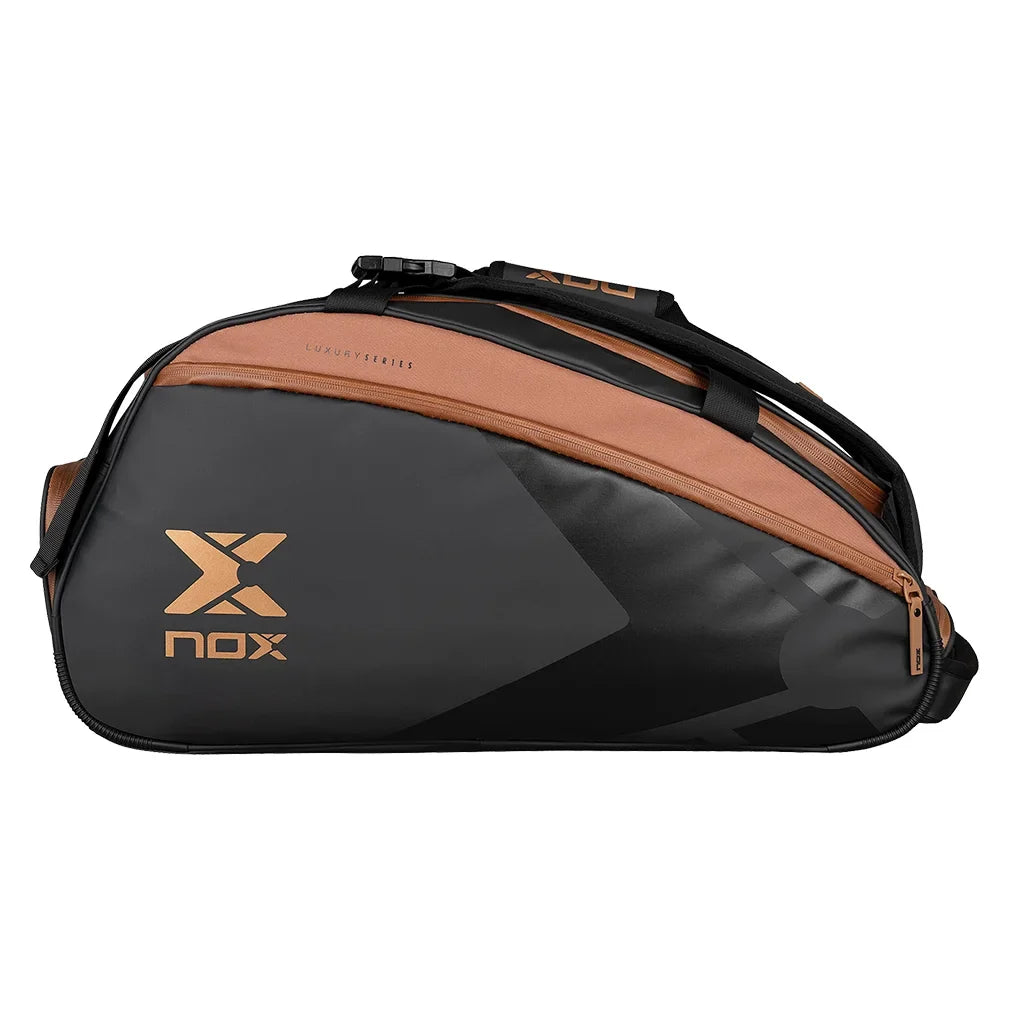 Luxury Open Series Padel Bag Black and Brown Bags Nox