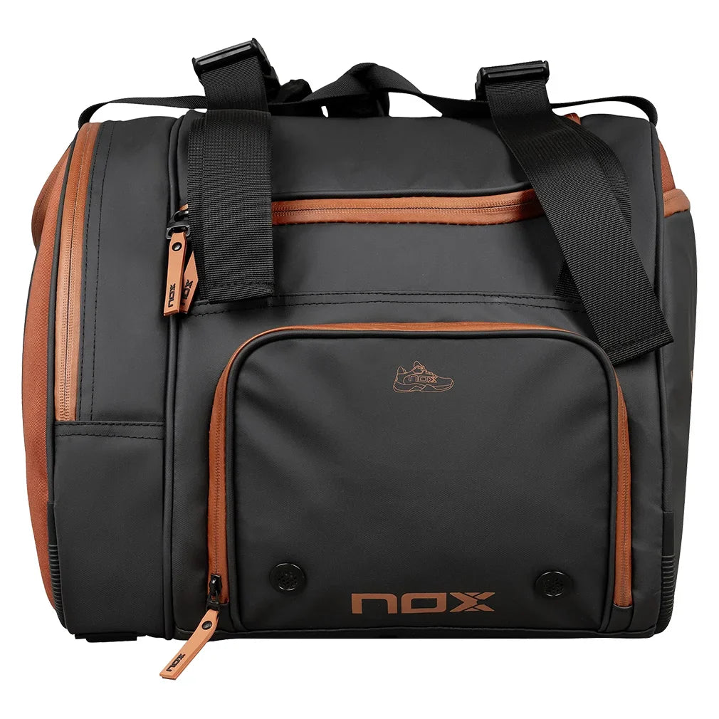 Luxury Open Series Padel Bag Black and Brown Bags Nox