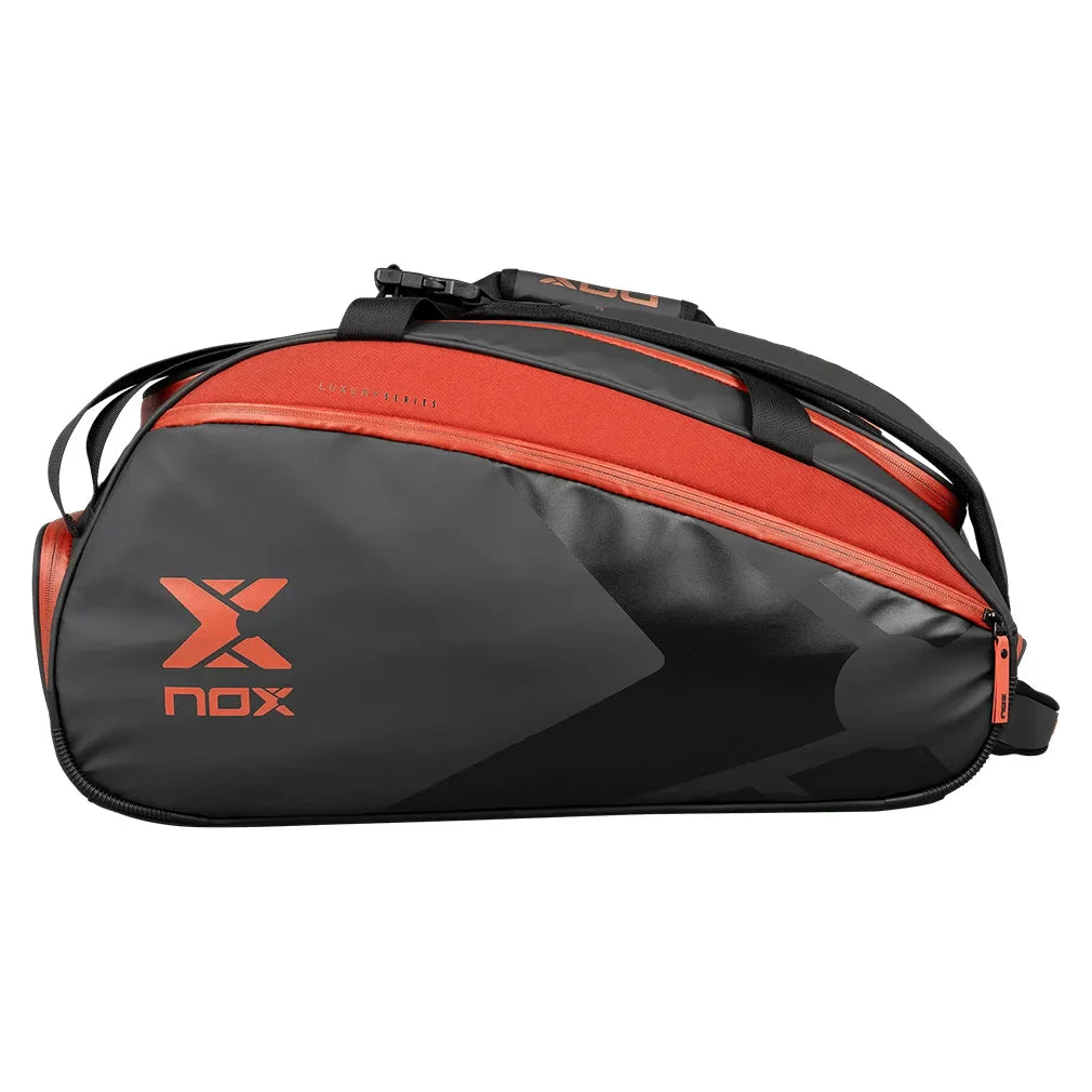 Luxury Open Series Padel Bag Black and Red Bags Nox