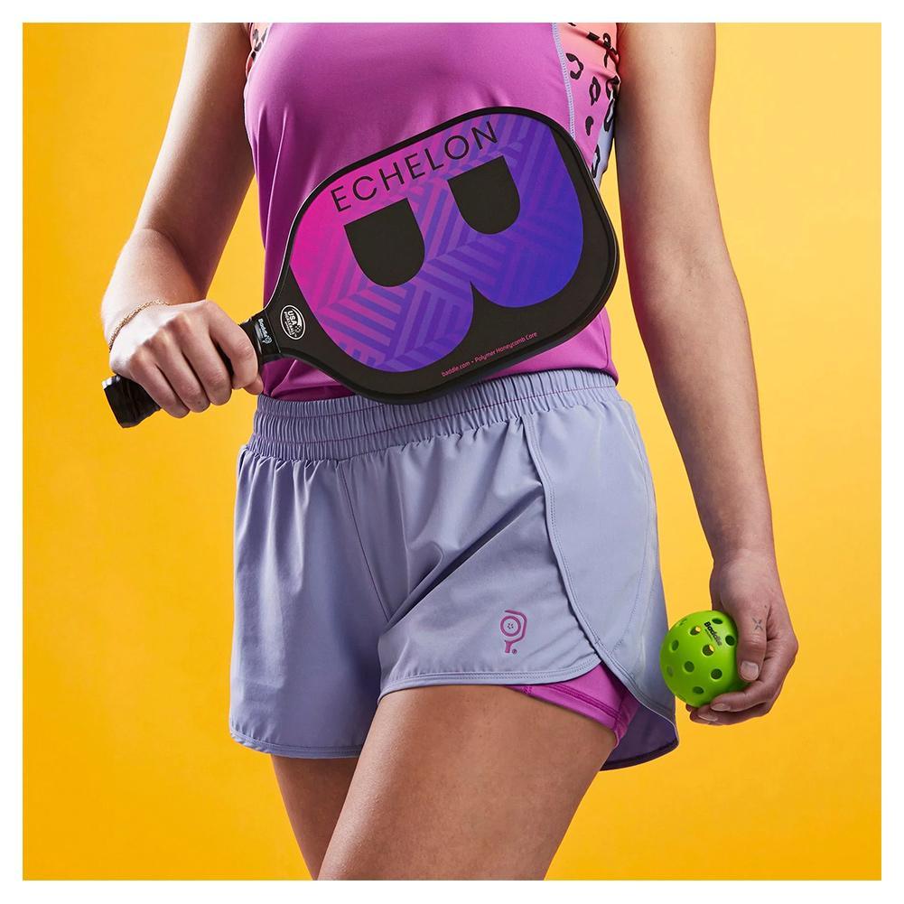 Women's 3 Inch Inseam 2-in-1 Split Pickleball Short Apparel Baddle