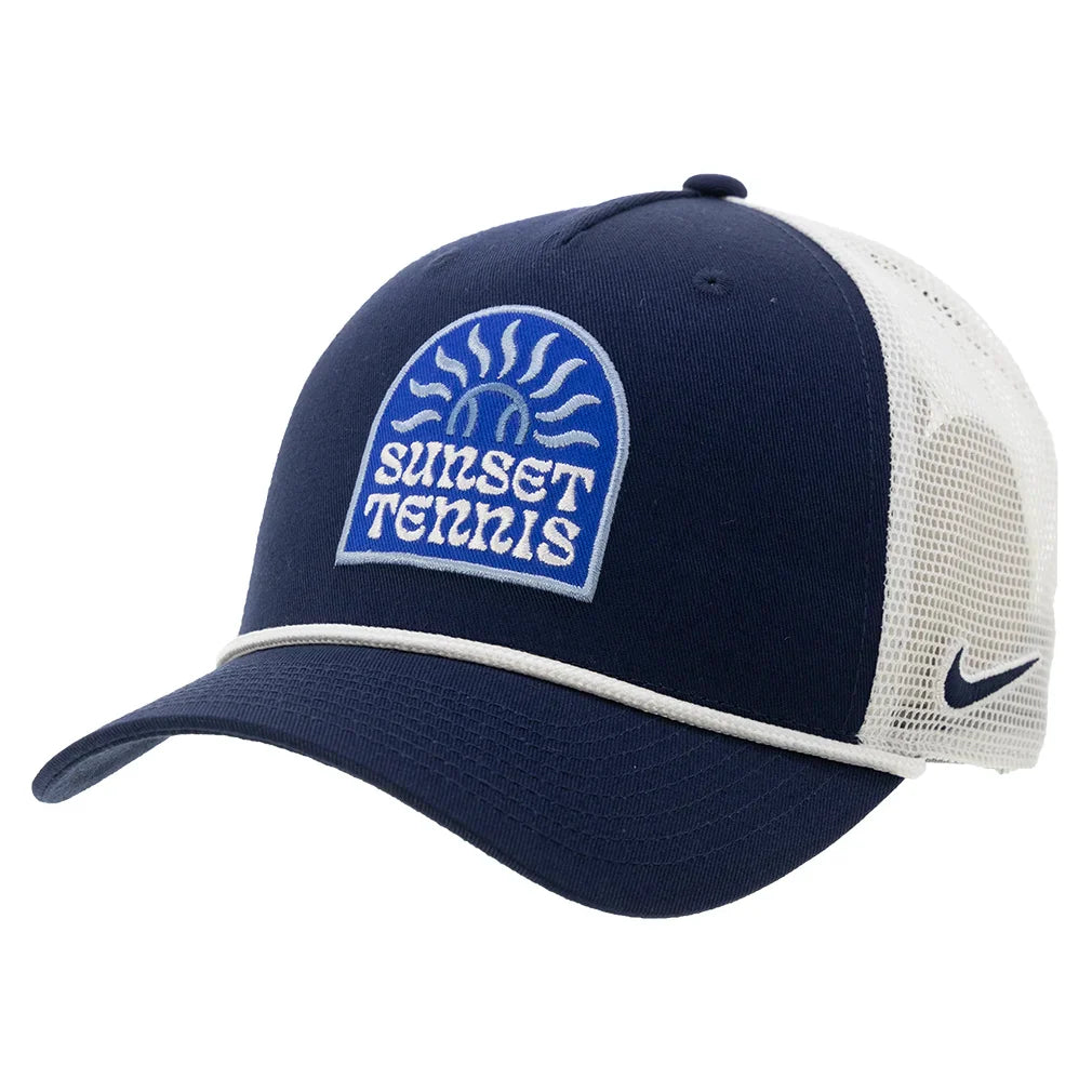 Men`s Rope Trucker Embroidered Patch Tennis Cap Apparel Nike