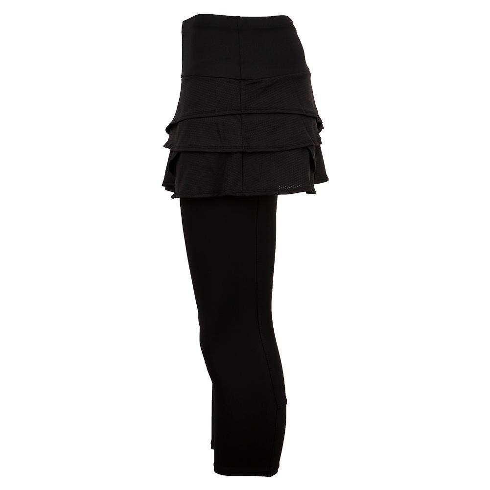 Women's Scallop Tennis Capri Apparel Lucky In Love