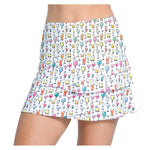 Women`s High Spirits Scallop 14 Inch Pickleball Skort Multicolor Apparel Lucky In Love