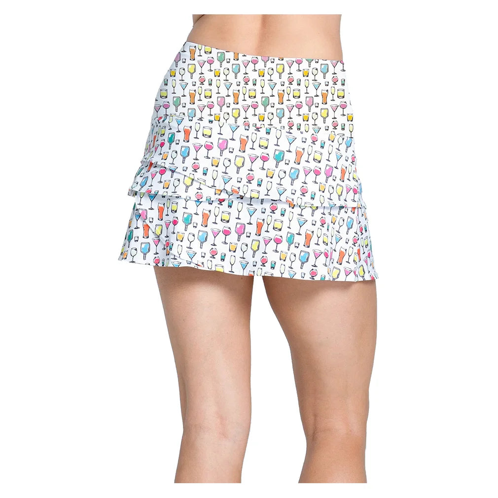 Women`s High Spirits Scallop 14 Inch Pickleball Skort Multicolor Apparel Lucky In Love