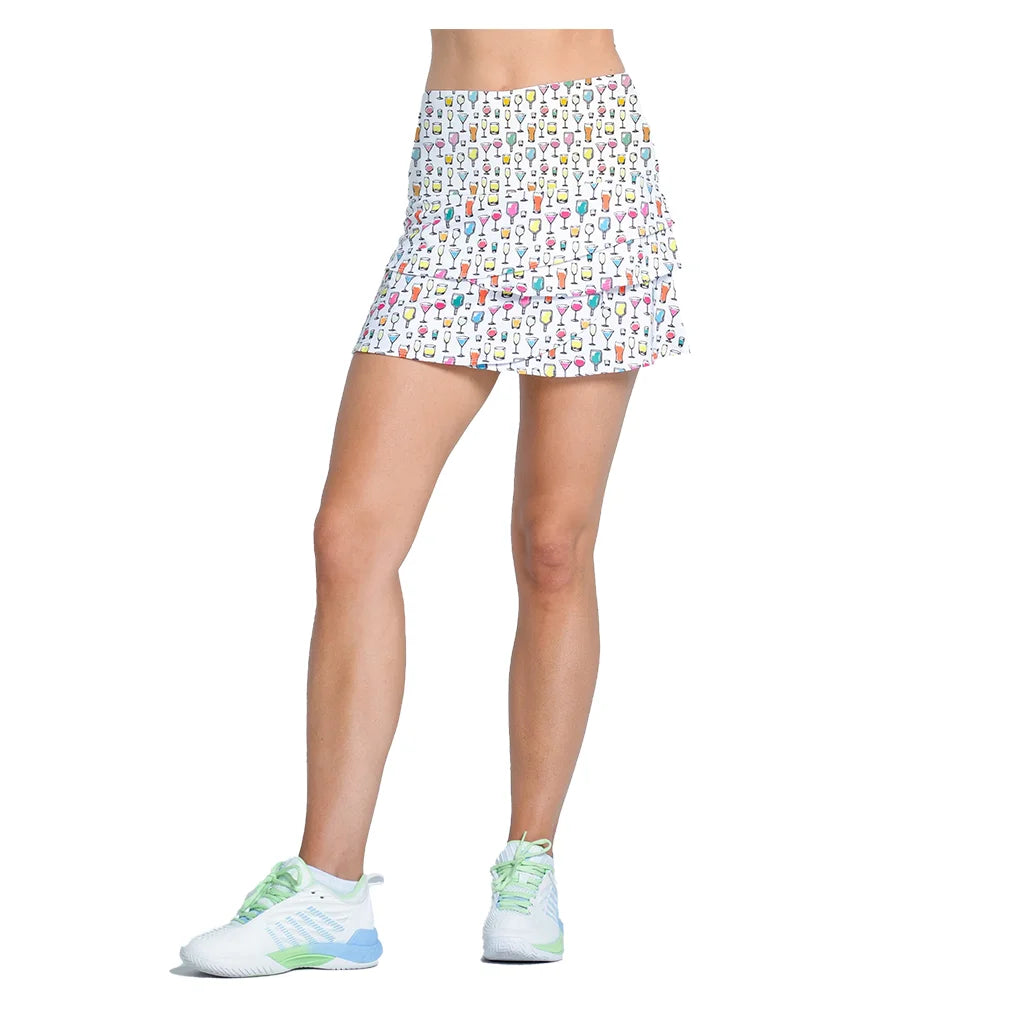 Women`s High Spirits Scallop 14 Inch Pickleball Skort Multicolor Apparel Lucky In Love