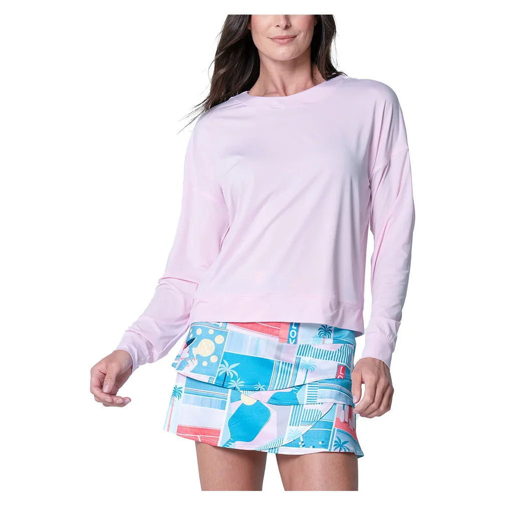 Women`s Linen Vision Scallop Tennis Skort Periwinkle Apparel Lucky In Love