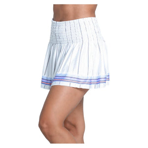 Women`s Breezy Love Smocked 14 Inch Tennis Skort Baby Lavender Apparel Lucky In Love