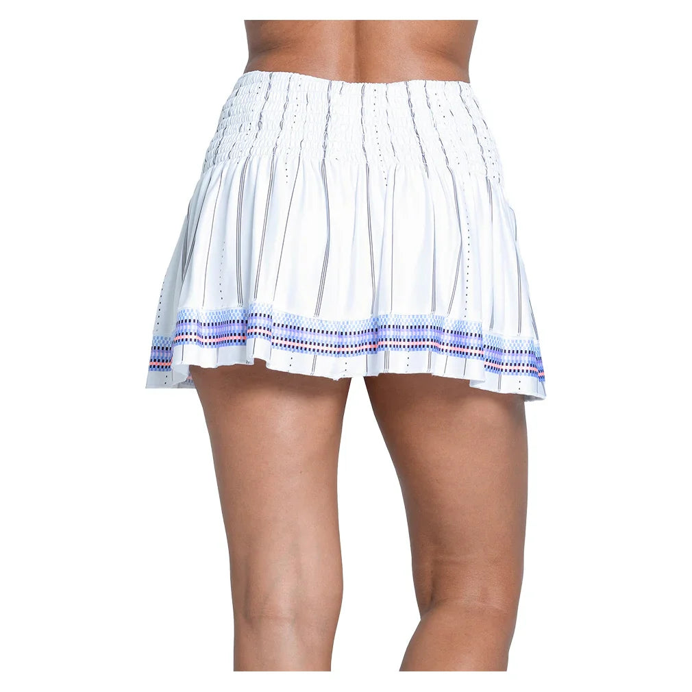 Women`s Breezy Love Smocked 14 Inch Tennis Skort Baby Lavender Apparel Lucky In Love