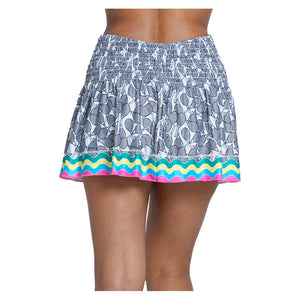 Women`s Hippy Smocked 14 Inch Tennis Skort Multicolor Apparel Lucky In Love