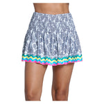 Women`s Hippy Smocked 14 Inch Tennis Skort Multicolor Apparel Lucky In Love