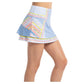 Women`s Long Blossom Tennis Skort Light Denim Apparel Lucky In Love