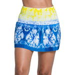 Women`s Shibori Wave 14 Inch Tennis Skort Royal Apparel Lucky In Love