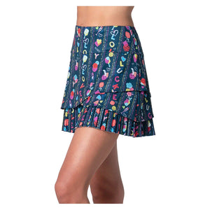 Women`s P.S. I Love You Pickleball Tennis Skort Midnight Apparel Lucky In Love